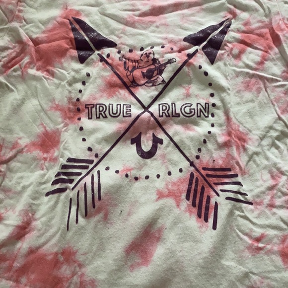 TRUE RELIGION pink tie dye tshirt 💗 - Picture 2 of 3